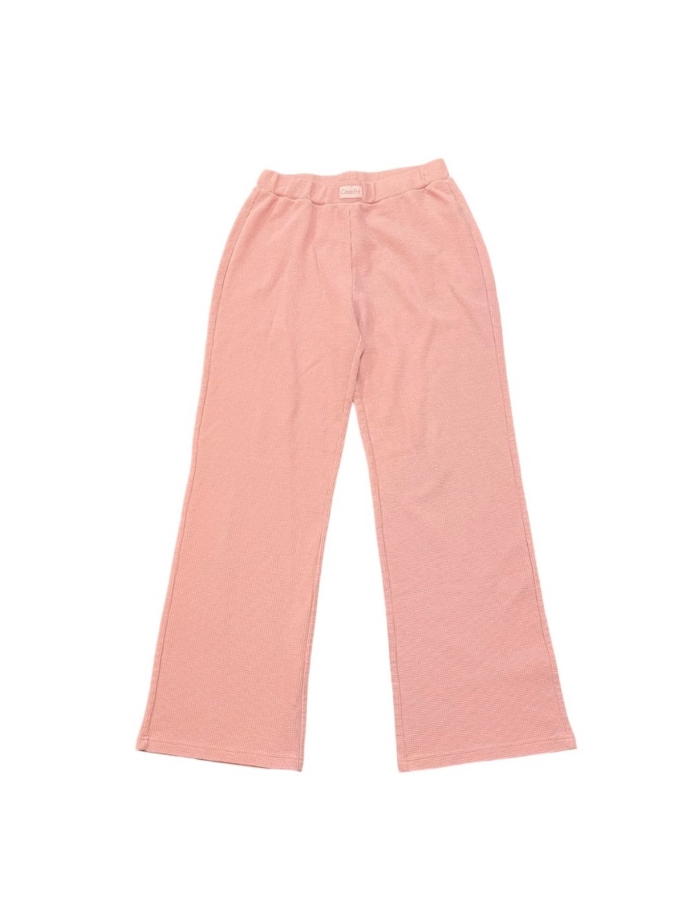 Comfort Waffle Knit Lounge Pants | Baby Pink | 30” Inseam- XS